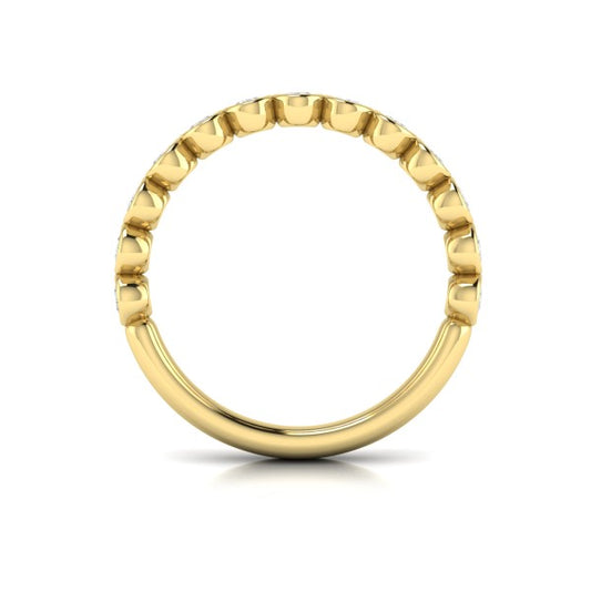 Bezel-Set Stackable Band