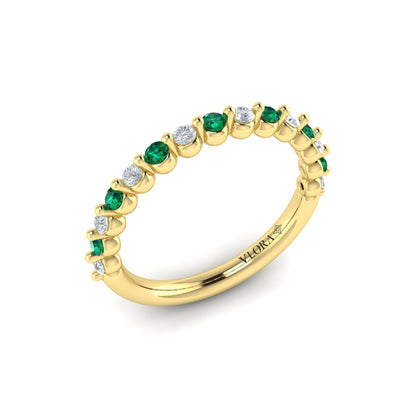 Diamond and Emerald Ring