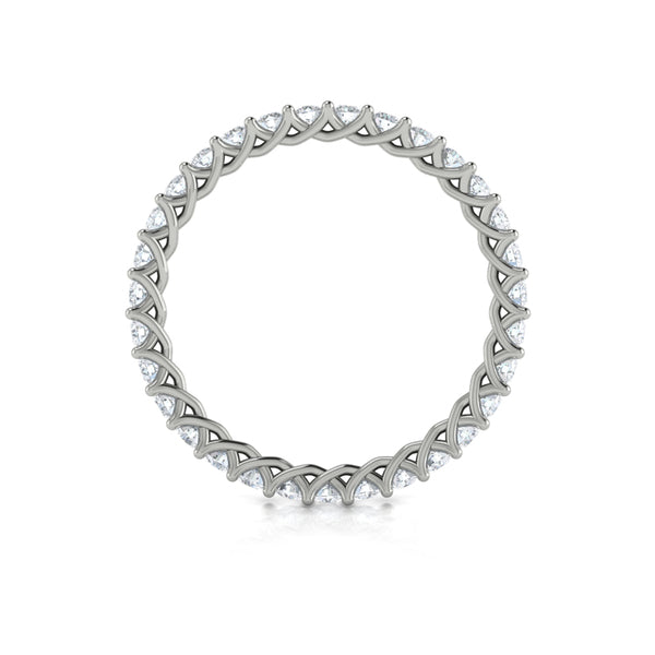 Eternity Bands Wedding Band in Platinum by Vlora Bridal