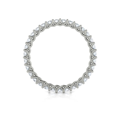 Eternity Bands Wedding Band in Platinum by Vlora Bridal