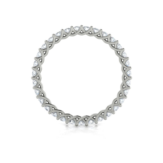 Eternity Bands Wedding Band in Platinum by Vlora Bridal