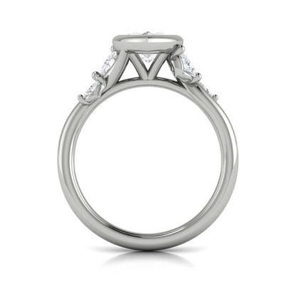 Marquise Bezel Diamond Accent Ring