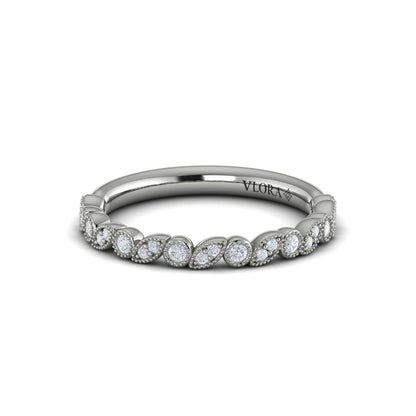 Stackables Wedding Band in Platinum by Vlora Bridal