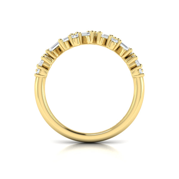 Multi Baguette and Round Diamond Ring