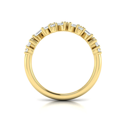 Multi Baguette and Round Diamond Ring