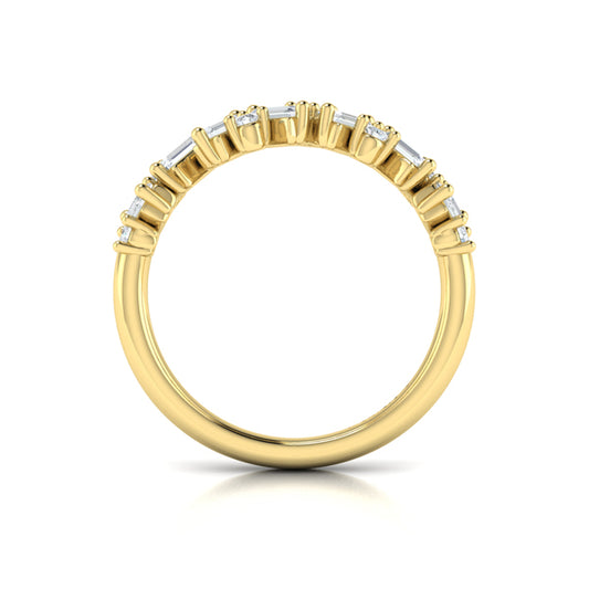 Multi Baguette and Round Diamond Ring