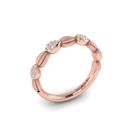 Cascade Ring with Satin Finish