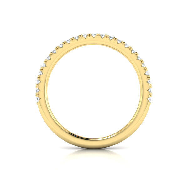 Matching Bands Wedding Band in 14K Yellow Gold by Vlora Bridal