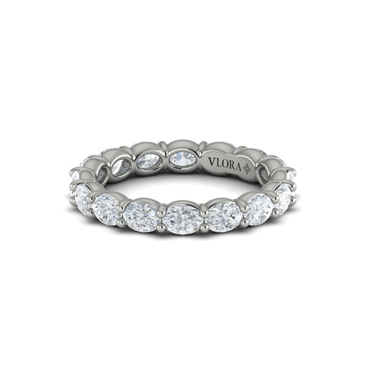 Elegant Oval Eternity Ring