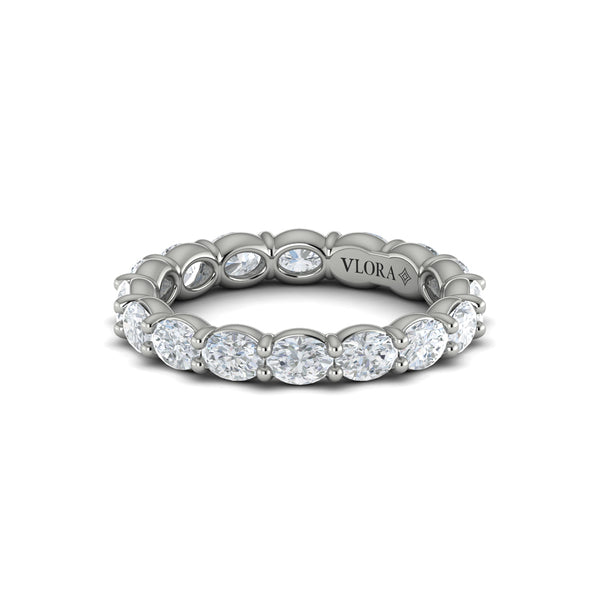 Elegant Oval Eternity Ring