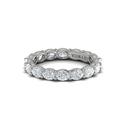 Eternity Bands Wedding Band in Platinum by Vlora Bridal