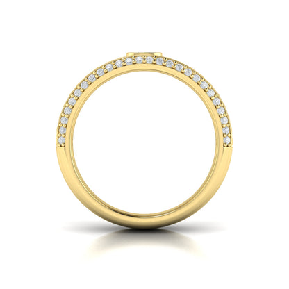 Bezel-Set Oval Diamond Ring