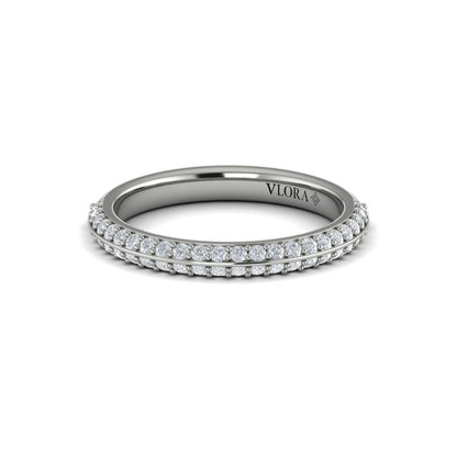 Matching Bands Wedding Band in Platinum by Vlora Bridal
