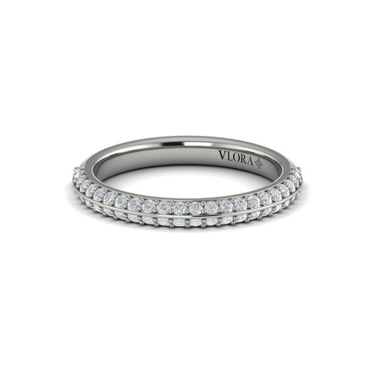 Matching Bands Wedding Band in Platinum by Vlora Bridal