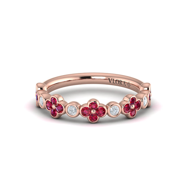 Ruby Bloom Diamond Band