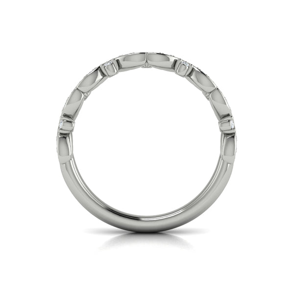 Stackables Wedding Band in Platinum by Vlora Bridal