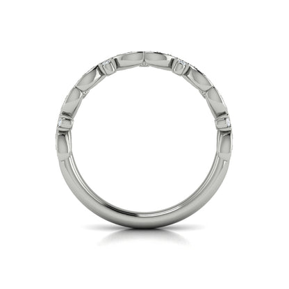Stackables Wedding Band in Platinum by Vlora Bridal