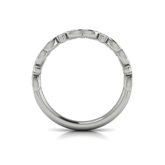 Stackables Wedding Band in Platinum by Vlora Bridal