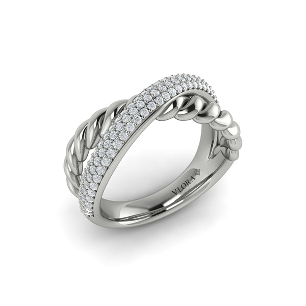 Twist Crossed Ring
