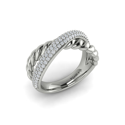 Twist Crossed Ring