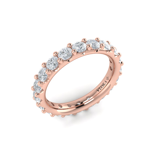 Dramatic Pave Eternity Ring