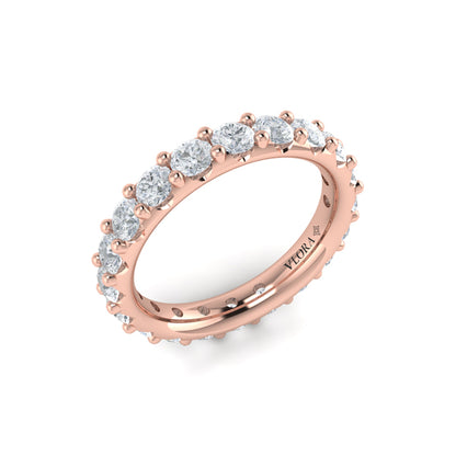 Dramatic Pave Eternity Ring