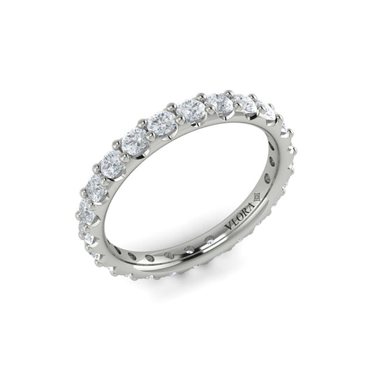 Eternity Bands Wedding Band in Platinum by Vlora Bridal