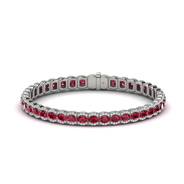 Diamond and Ruby Bracelet