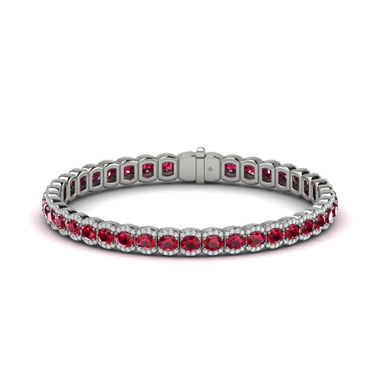 Diamond and Ruby Bracelet