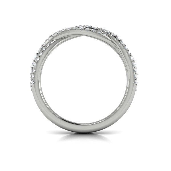 Stackable Bands Wedding Band in Platinum by Vlora Bridal