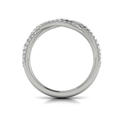 Stackable Bands Wedding Band in Platinum by Vlora Bridal