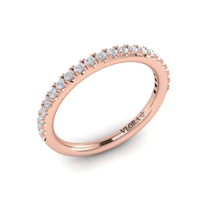 Matching Bands Wedding Band in 14K Rose Gold by Vlora Bridal