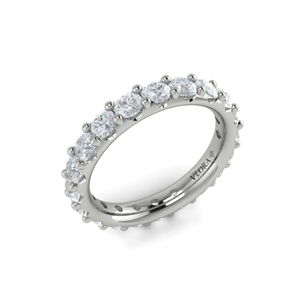 Eternity Bands Wedding Band in Platinum by Vlora Bridal
