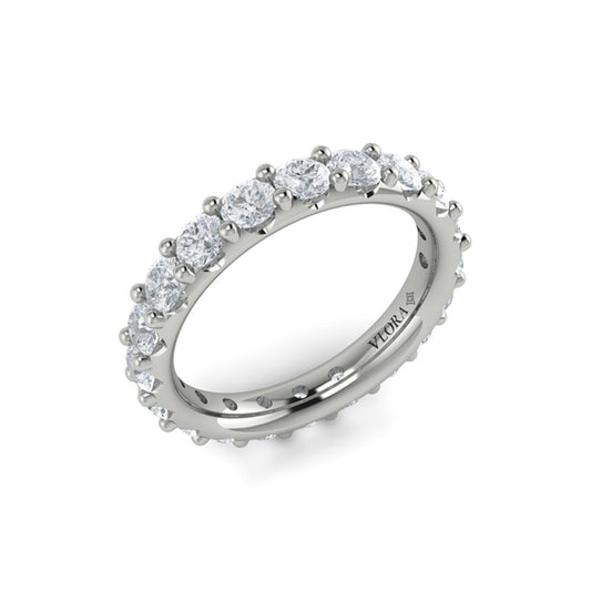 Eternity Bands Wedding Band in Platinum by Vlora Bridal