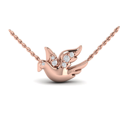 Diamond Dove Pendant