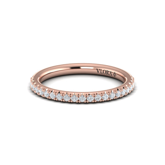 Matching Band for Faceted Elegance Engagement Ring