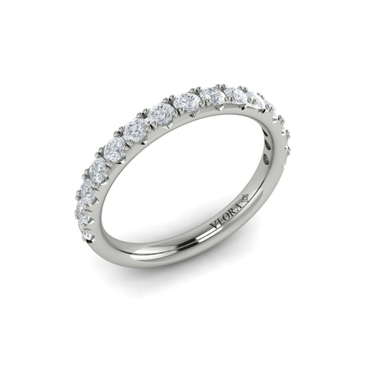 Matching Band for Timeless Cathedral Engagement Ring with Hidden Halo