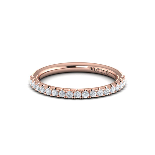 Scalloped Diamond Eternity Band
