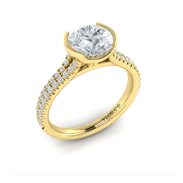 Classic Clutch Engagement Ring