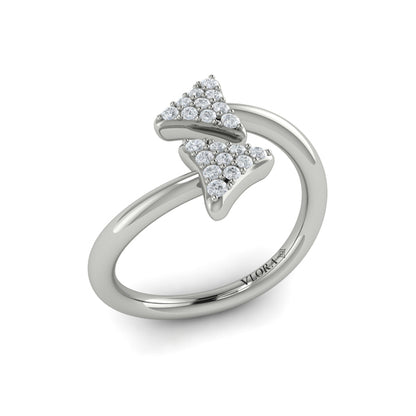 Diamond Trinity Wrap Ring