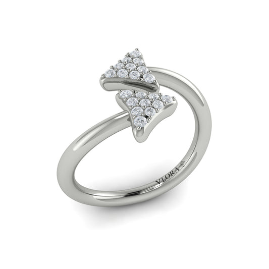 Diamond Trinity Wrap Ring