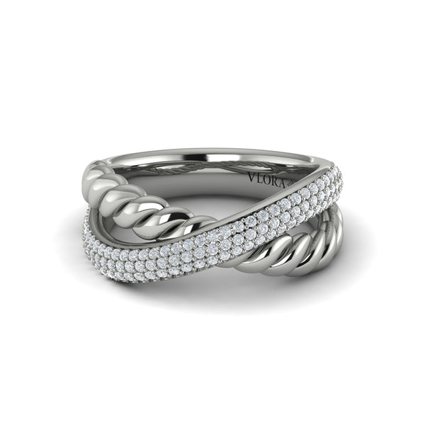 Twist Crossed Ring