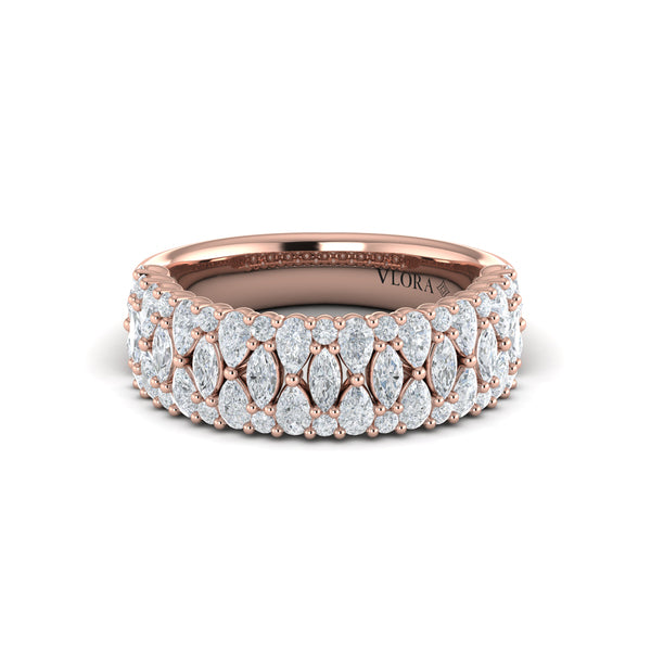 Pear, Round and Marquis Diamond Ring