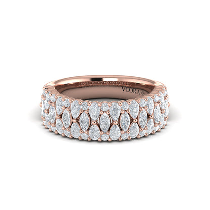 Pear, Round and Marquis Diamond Ring