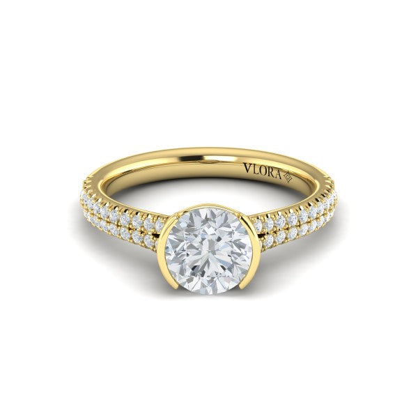 Classic Clutch Engagement Ring