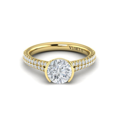 Classic Clutch Engagement Ring