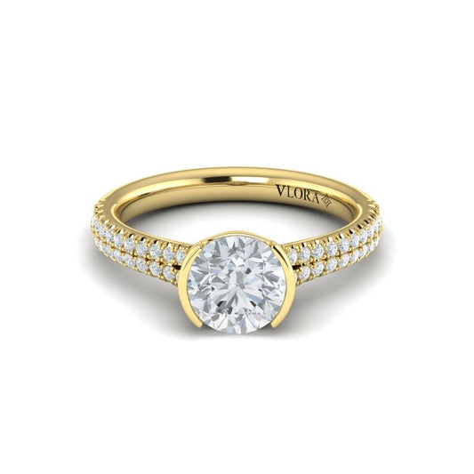 Classic Clutch Engagement Ring