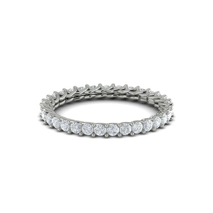 Eternity Bands Wedding Band in Platinum by Vlora Bridal