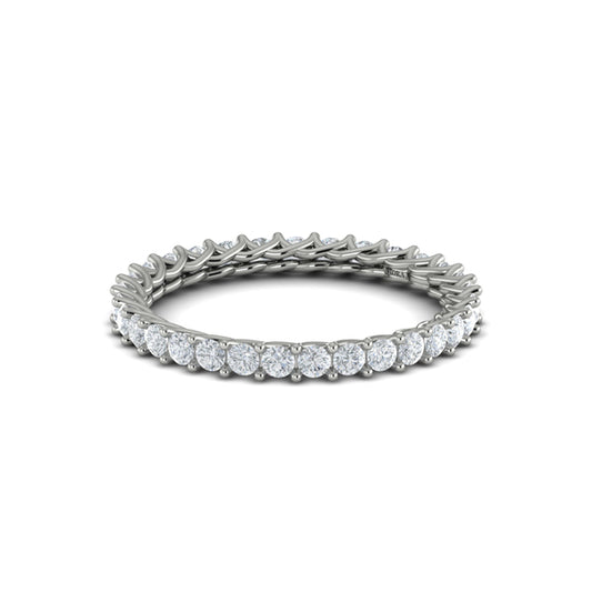 Eternity Bands Wedding Band in Platinum by Vlora Bridal