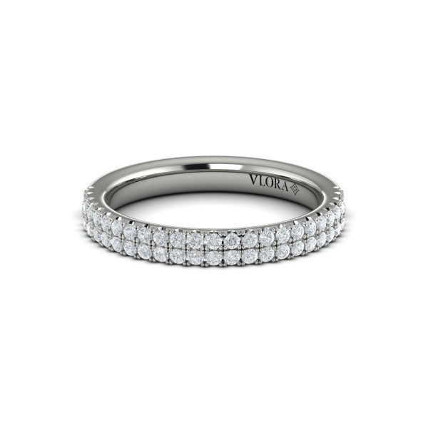 Stackable Bands Wedding Band in Platinum by Vlora Bridal